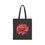 Thumbnail: Pink Zinnia Cotton Canvas Tote Bag