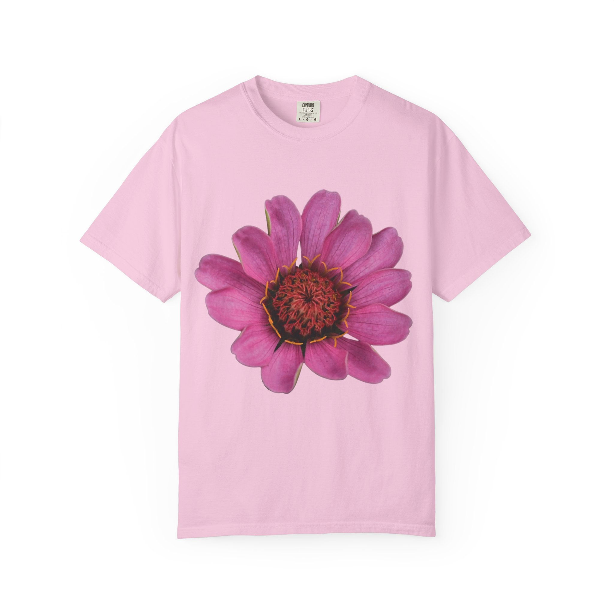 Pink Zinnia Comfort Colors T-shirt