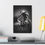 Thumbnail: Black and White D&D Mini Canvas Print