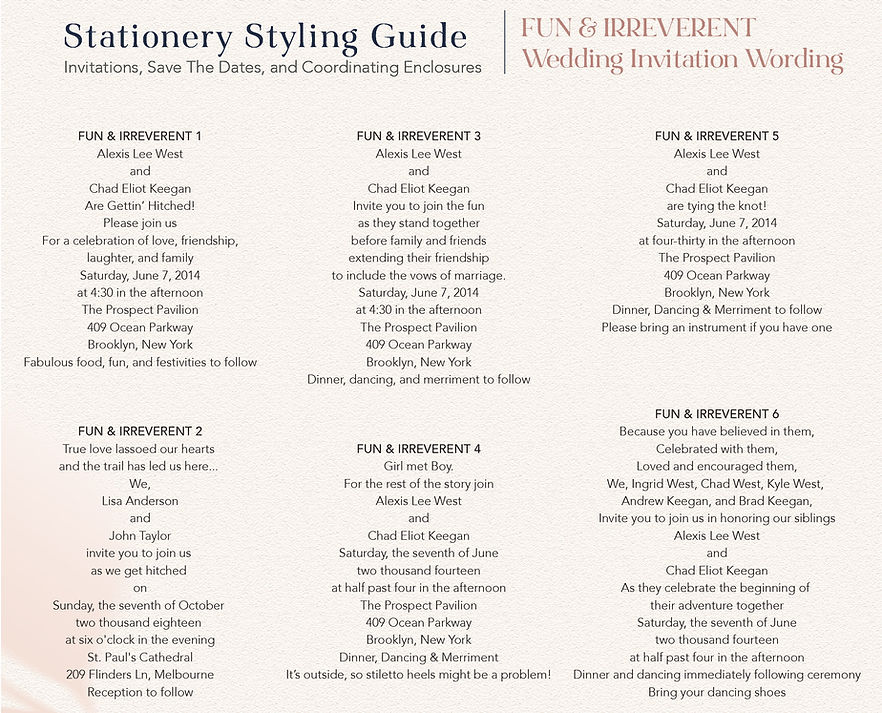 Sincerely Posh Styling Guide (12x12)_26- Fun & Irreverant Wedding Invitaiton Wording 1.jpg