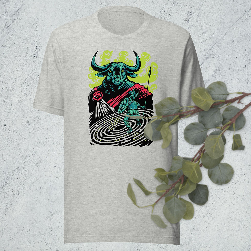 Thumbnail: Minotaur Monster Mythical Greek Unisex T-Shirt
