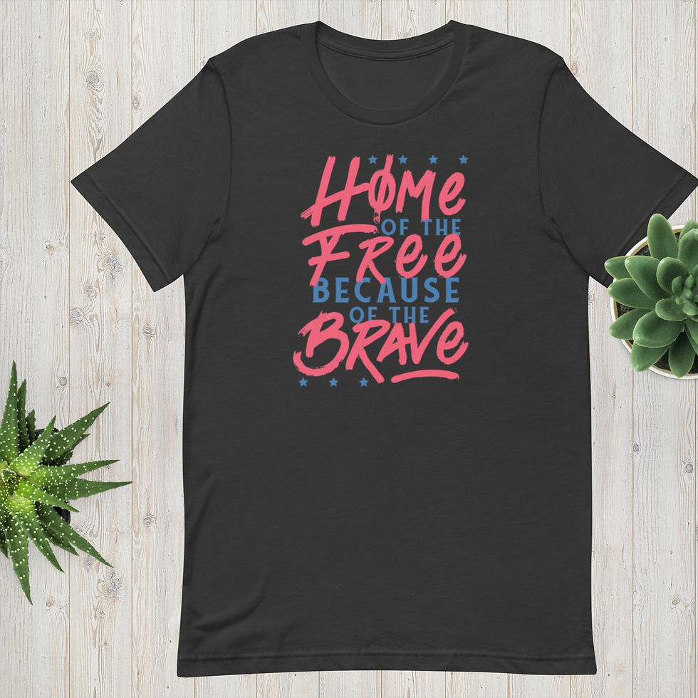 Thumbnail: Free and Brave USA Unisex T-Shirt