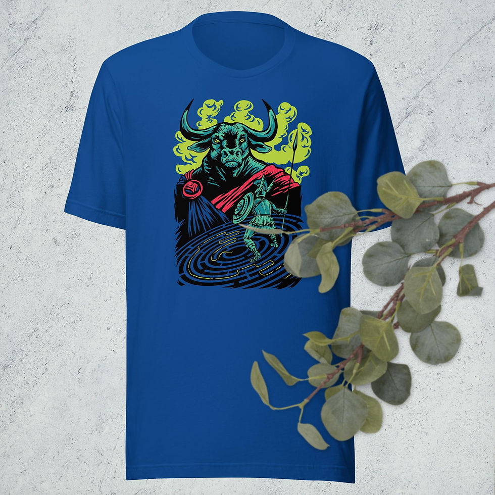 Thumbnail: Minotaur Monster Mythical Greek Unisex T-Shirt