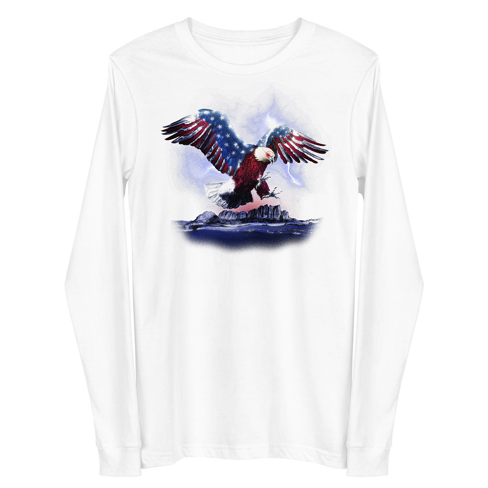 Thumbnail: Cyber Eagle Unisex Long Sleeve Tee