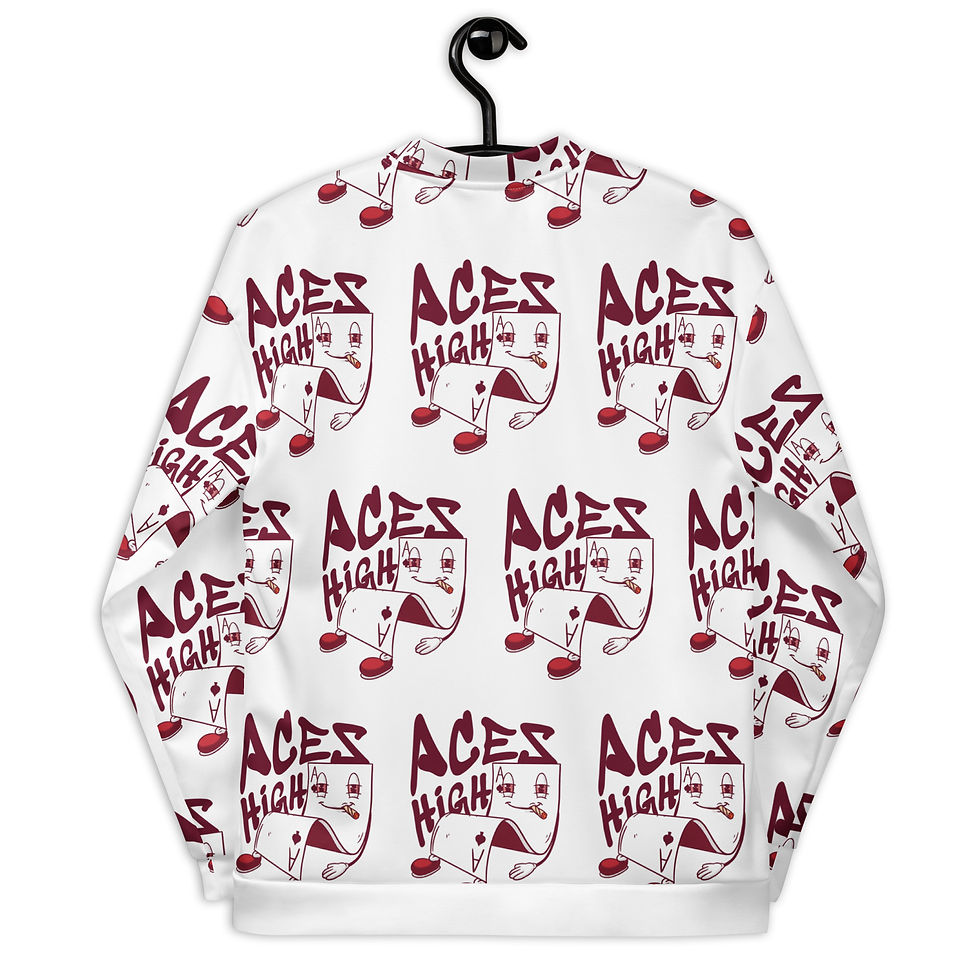 Thumbnail: Aces High Unisex Bomber Jacket