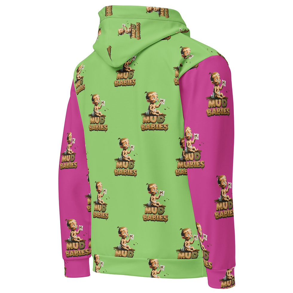 Thumbnail: Mud Babies Multi-Color All-Over Unisex Cotton Hoodie