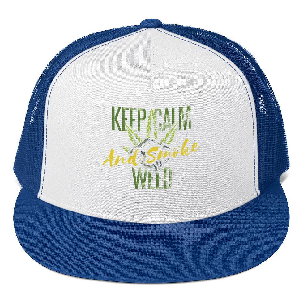 Thumbnail: Keep calm and Smoke Weed Trucker Cap