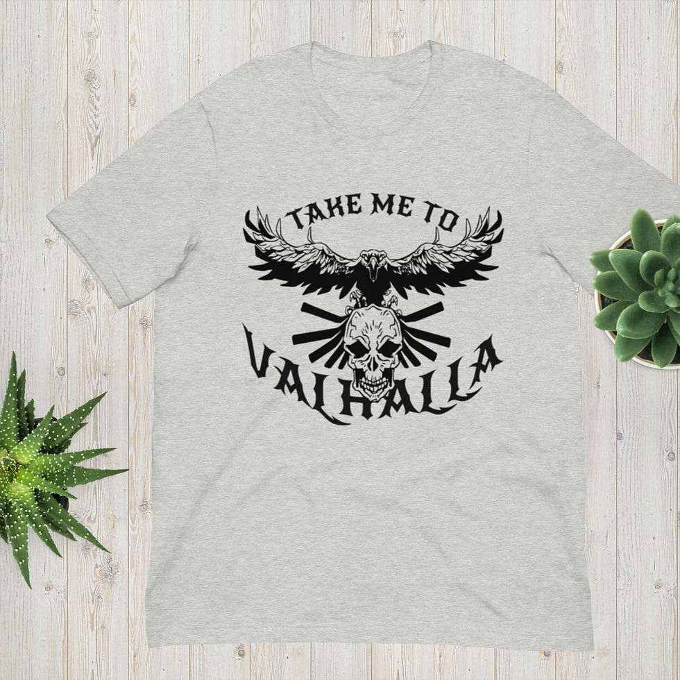 Thumbnail: Bird Flying on Skull Unisex T-Shirt