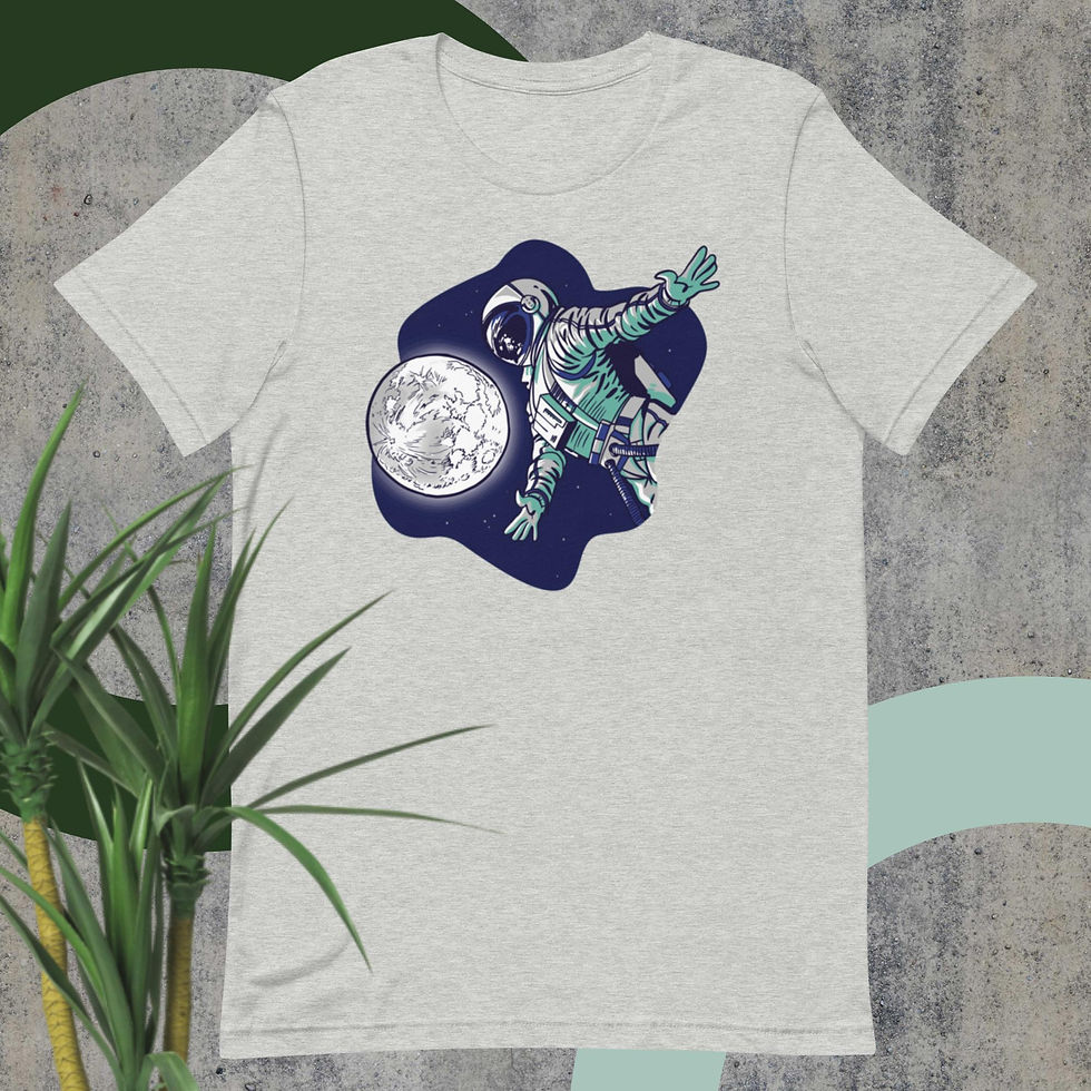 Thumbnail: Astronaut and the Moon Unisex T-Shirt