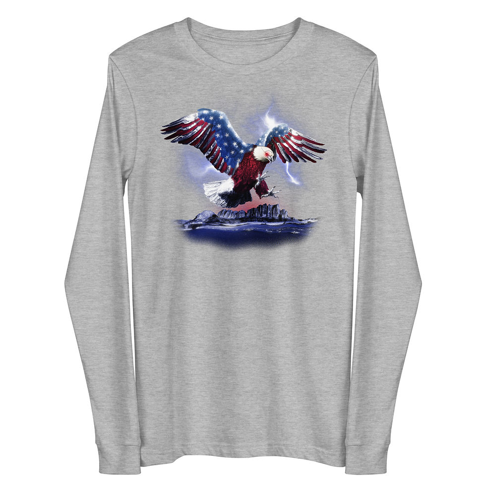 Thumbnail: Cyber Eagle Unisex Long Sleeve Tee