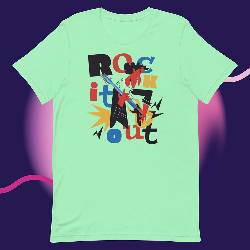 Thumbnail: Rock It Out Unisex Custom T-Shirt