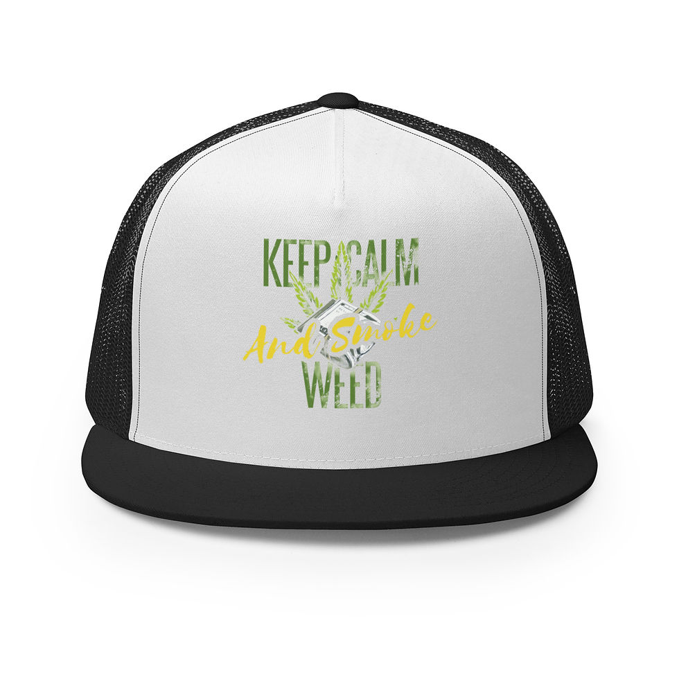 Thumbnail: Keep calm and Smoke Weed Trucker Cap