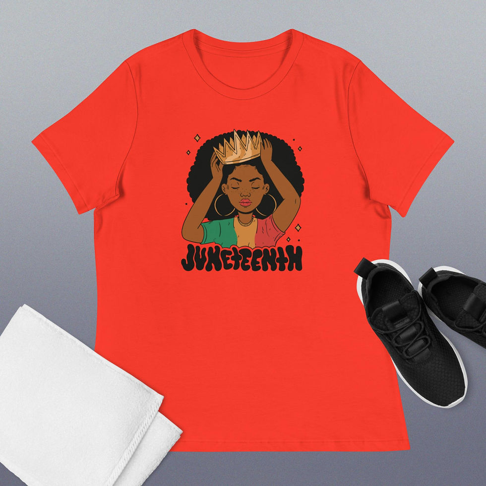 Thumbnail: African American Young  Queen Women's Relaxed T-Shirt
