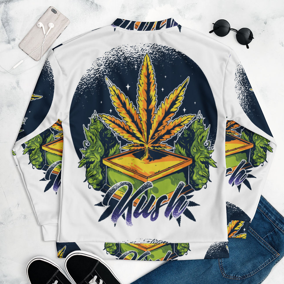 Thumbnail: Kush All-Over Print Unisex Bomber Jacket