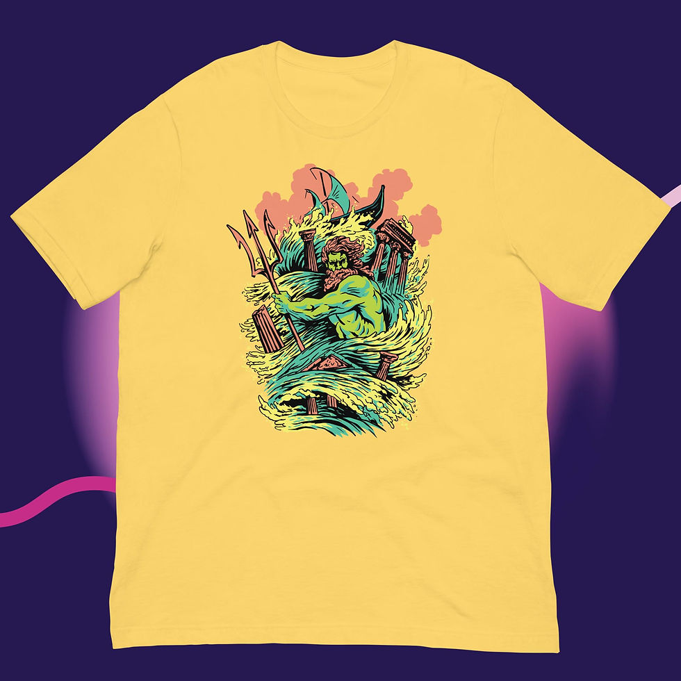Thumbnail: Poseidon God Mythical Greek Unisex T-Shirt
