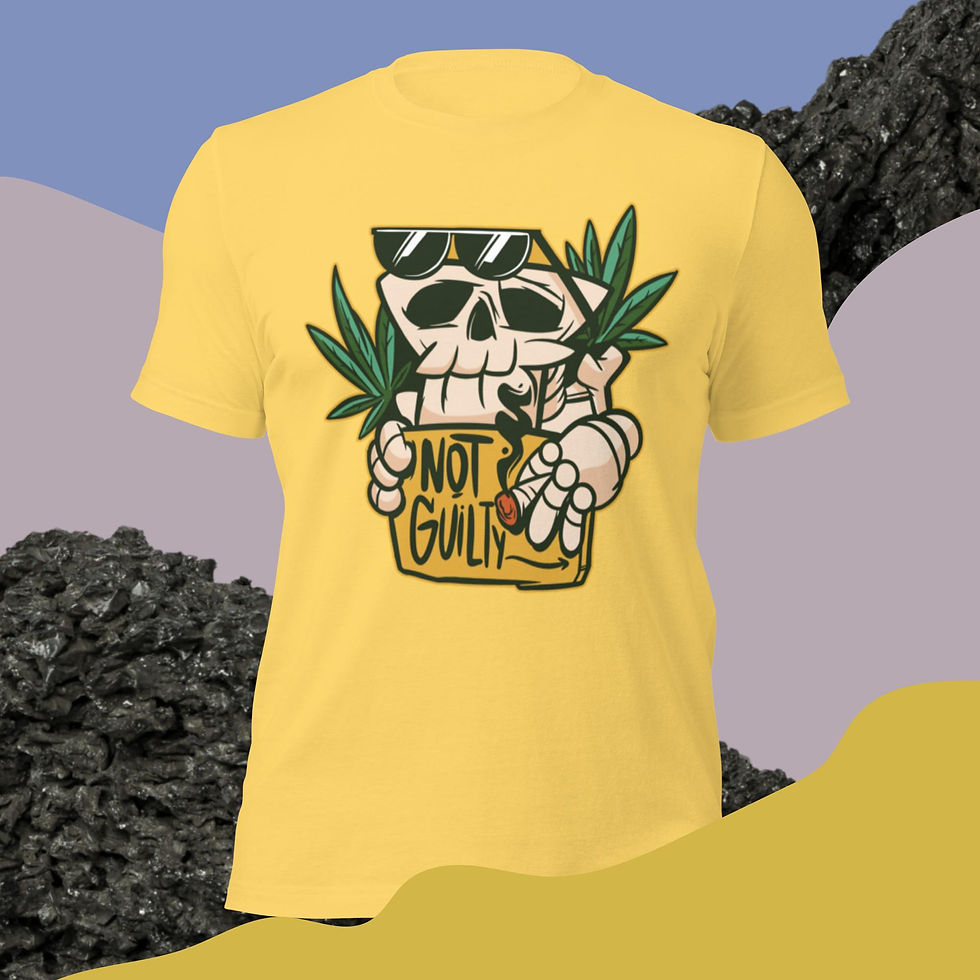 Thumbnail: Smoking Skeleton Unisex T-Shirt