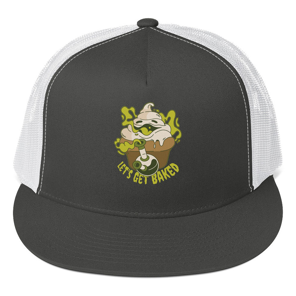 Thumbnail: Let's Get Baked Trucker Cap
