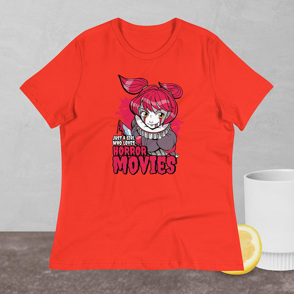 Thumbnail: Horror Girl Clown Women's Relaxed T-Shirt