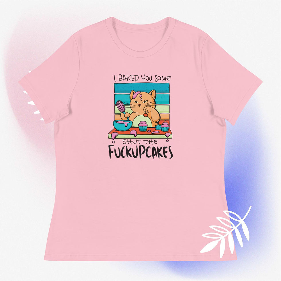 Thumbnail: Cupcake Cat Women's Relaxed T-Shirt