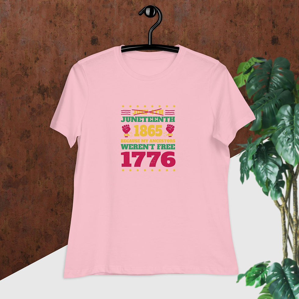 Thumbnail: Juneteenth Holiday Quote Women's Relaxed T-Shirt
