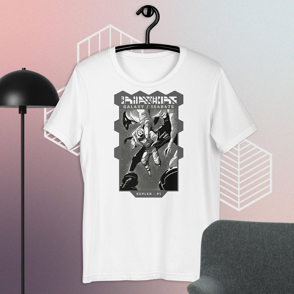Thumbnail: Astronaut and Alien Monster Unisex t-Shirt