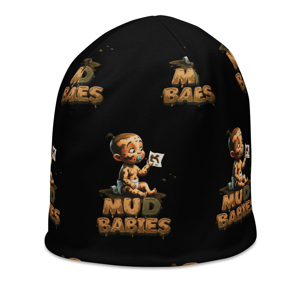 Thumbnail: Mud Babies Custom All-Over Print Beanie