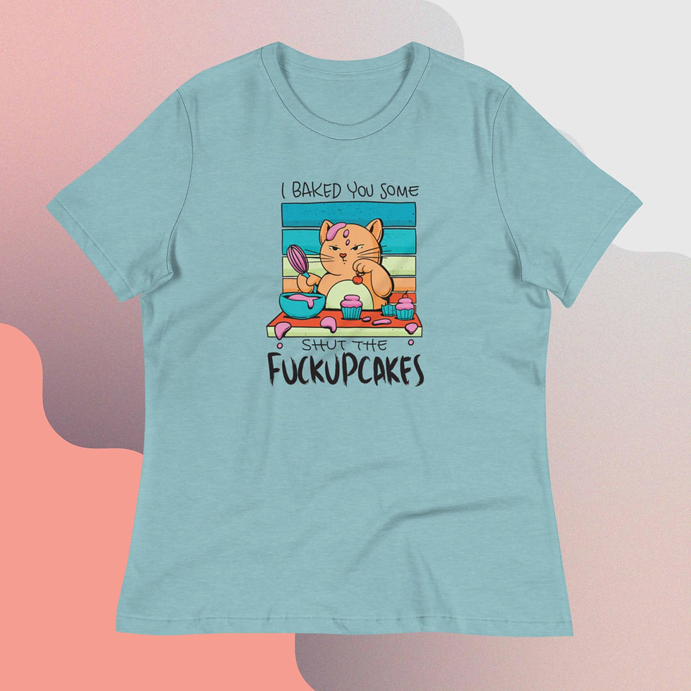 Thumbnail: Funny Cupcake Unicorn Quote Women's Relaxed T-Shirt