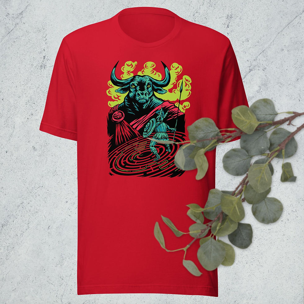 Thumbnail: Minotaur Monster Mythical Greek Unisex T-Shirt