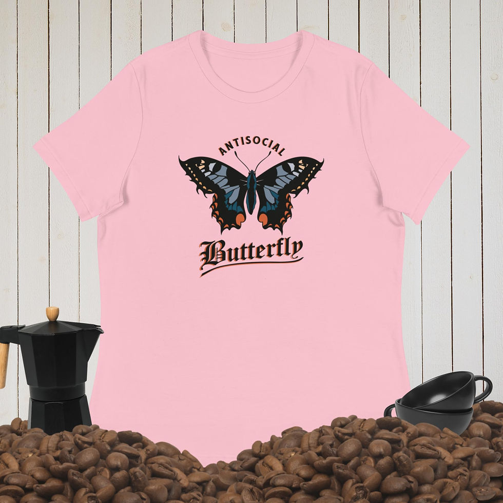 Thumbnail: Great Antisocial Butterfly Women's Relaxed T-Shirt