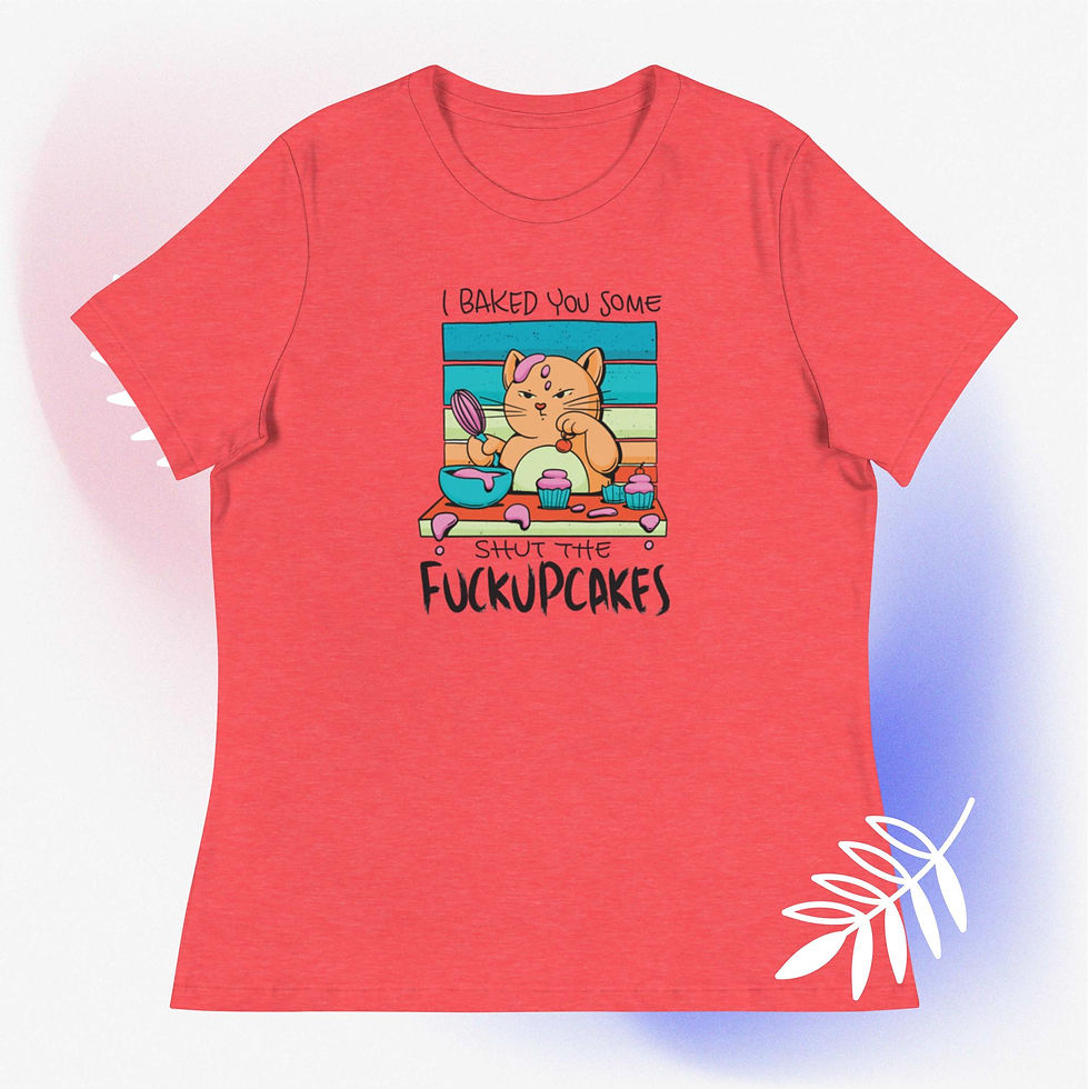 Thumbnail: Cupcake Cat Women's Relaxed T-Shirt