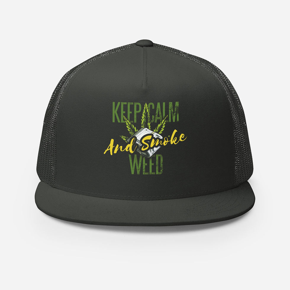 Thumbnail: Keep calm and Smoke Weed Trucker Cap
