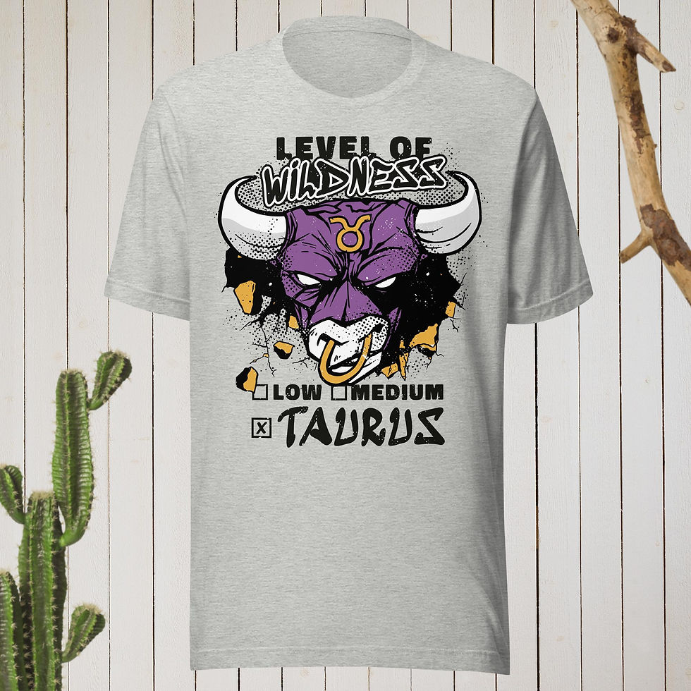 Thumbnail: Bull Wild Animal Taurus Zodiac Unisex T-Shirt