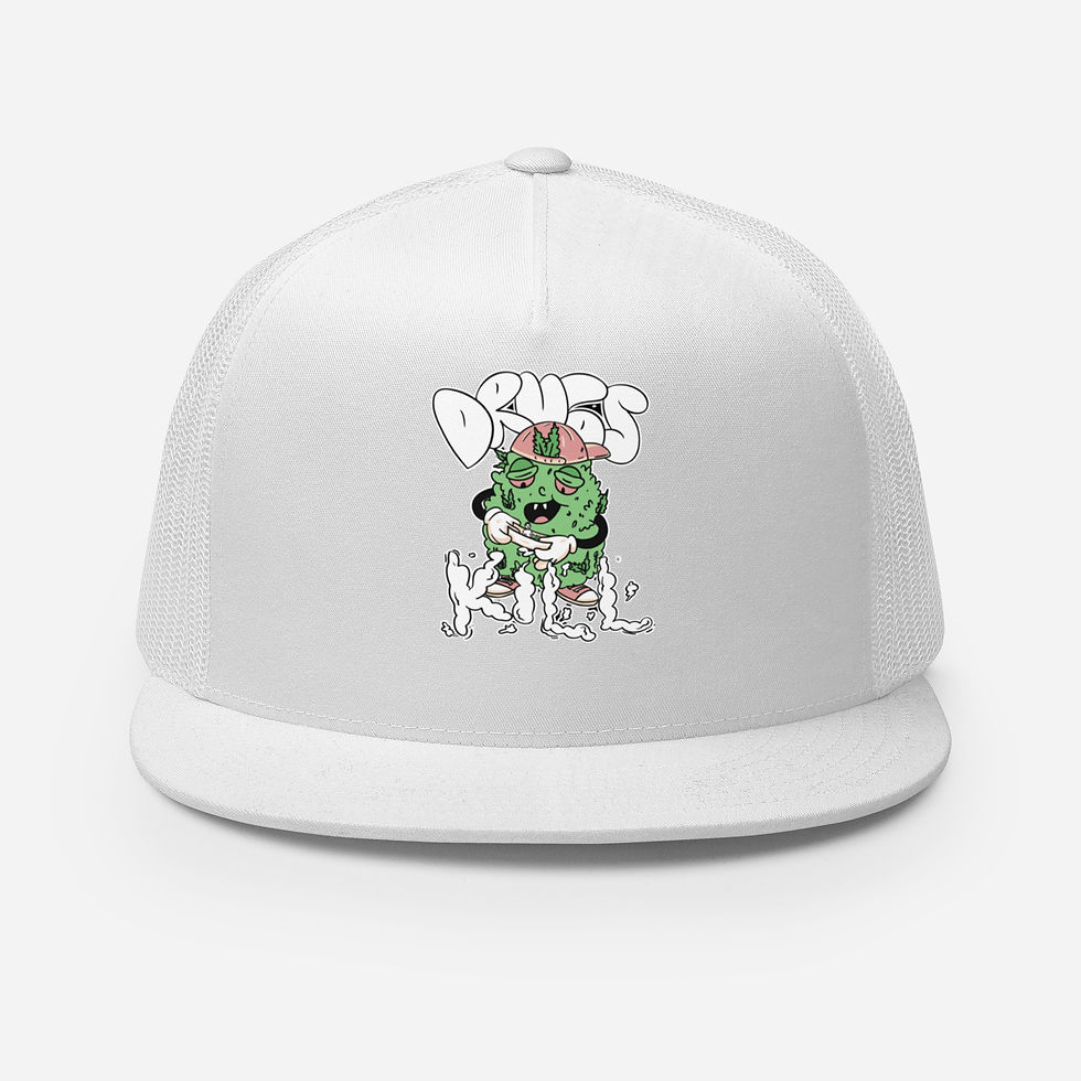Thumbnail: Drugs Kill Custom Print Trucker Cap 