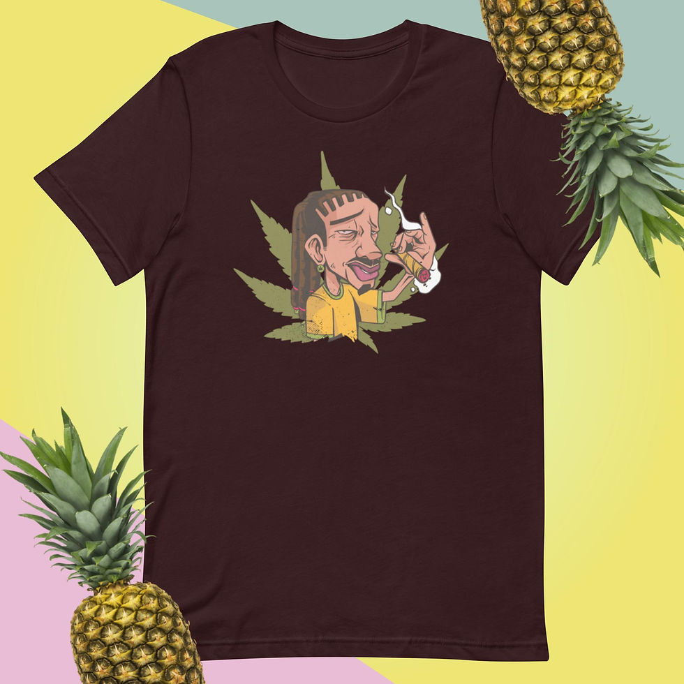 Thumbnail: Rastafari Smoking Unisex T-Shirt