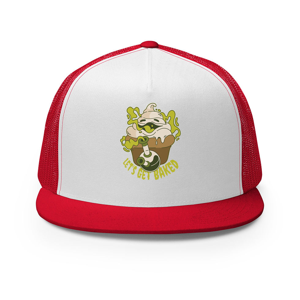 Thumbnail: Let's Get Baked Trucker Cap