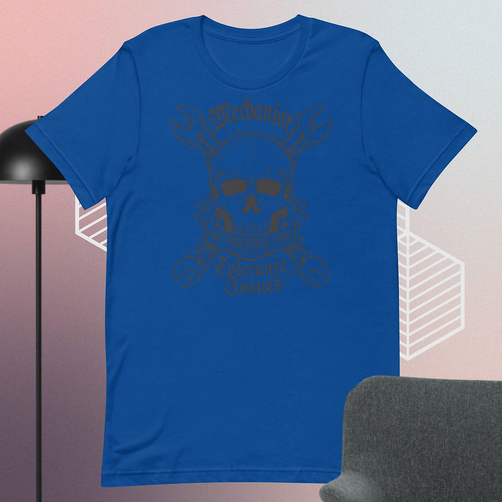 Thumbnail: Skull and Mechanical Tools Unisex T-Shirt