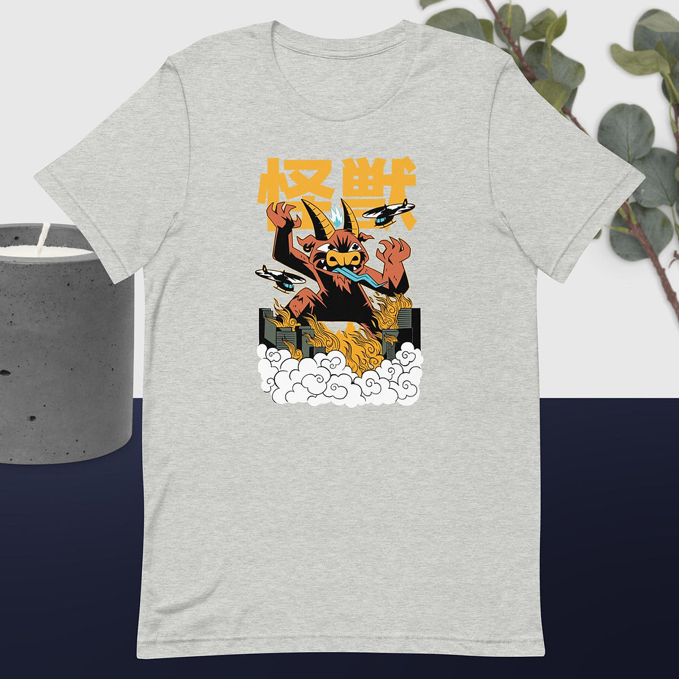 Thumbnail: Japanese Monster Attack Unisex T-Shirt