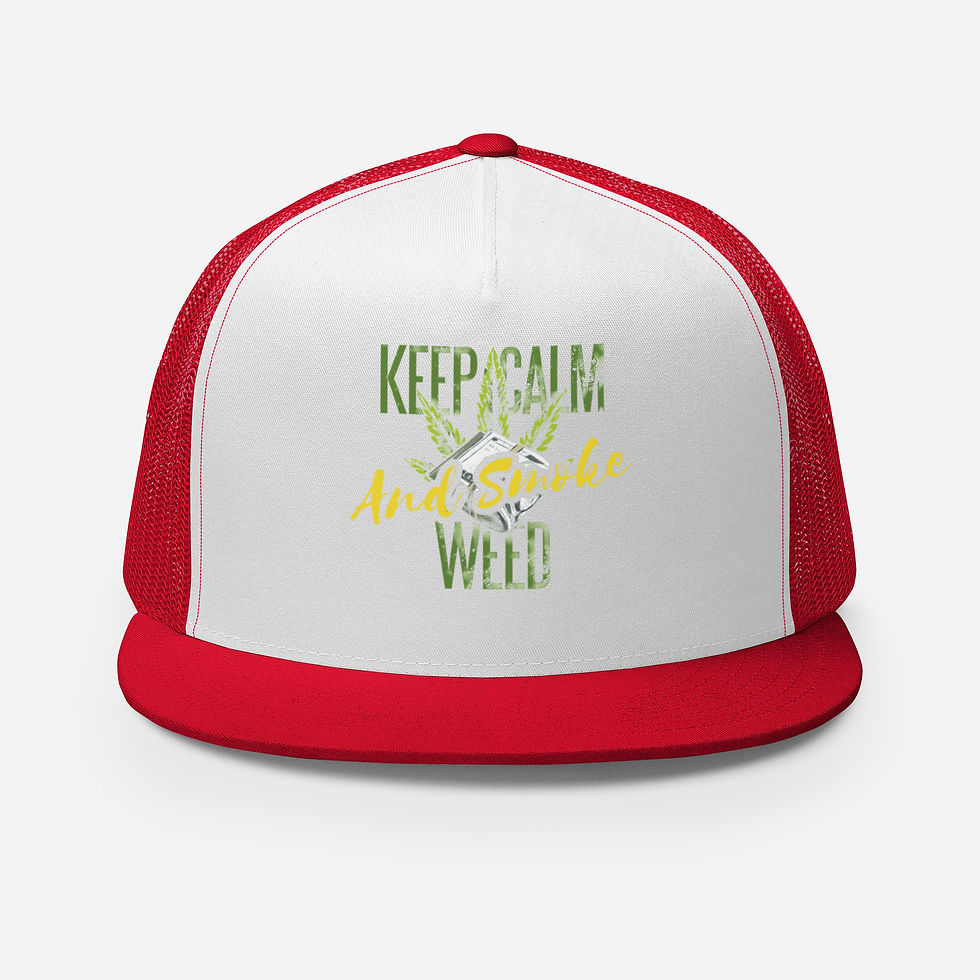 Thumbnail: Keep calm and Smoke Weed Trucker Cap
