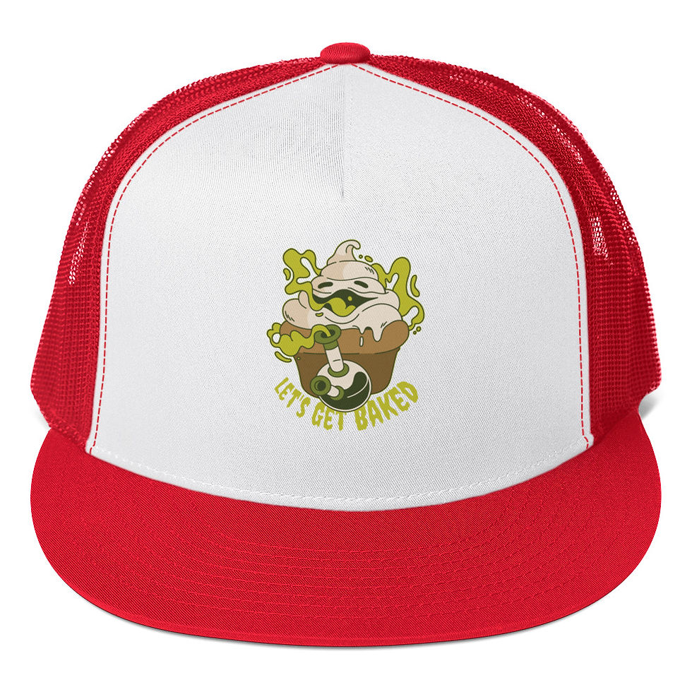 Thumbnail: Let's Get Baked Trucker Cap