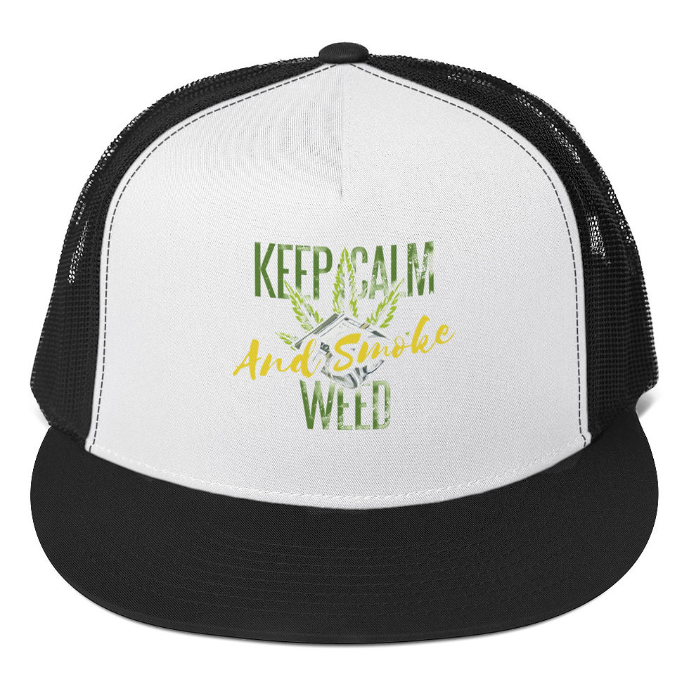 Thumbnail: Keep calm and Smoke Weed Trucker Cap