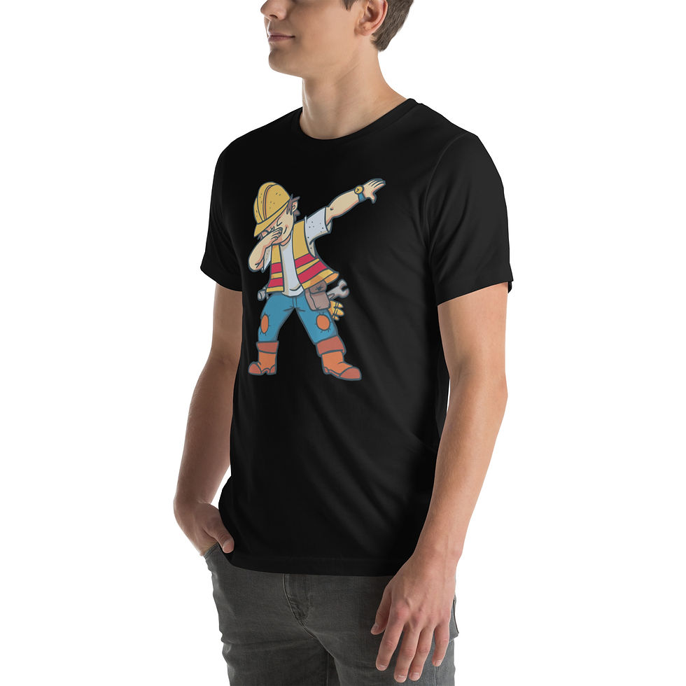 Thumbnail: Construction Worker Dabbing Unisex T-Shirt