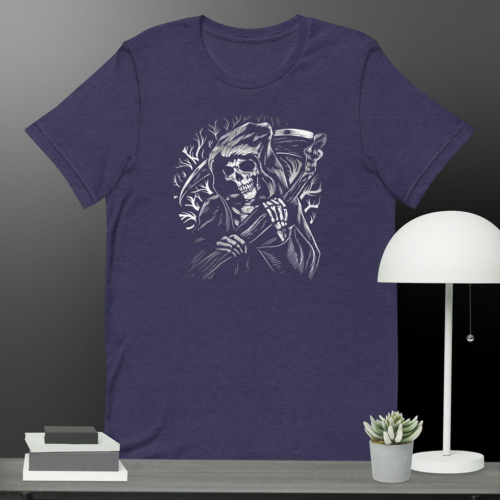 Thumbnail: Grim Reaper with Scythe Unisex T-Shirt
