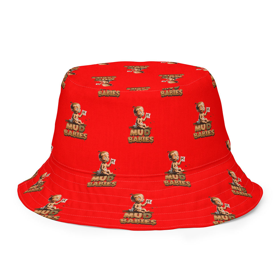 Thumbnail: Mud Babies Logo/Custom Print Reversible Bucket Hat