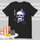 Thumbnail: Skull Head With Mushrooms Unisex T-Shirt