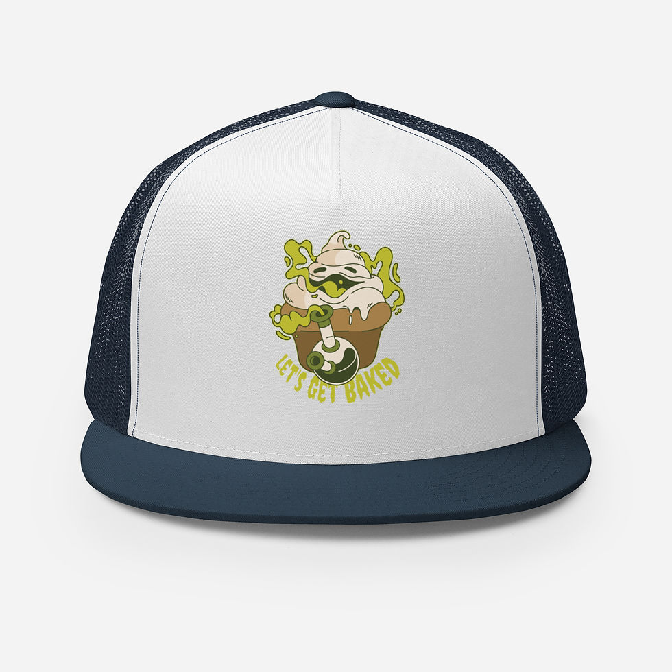Thumbnail: Let's Get Baked Trucker Cap