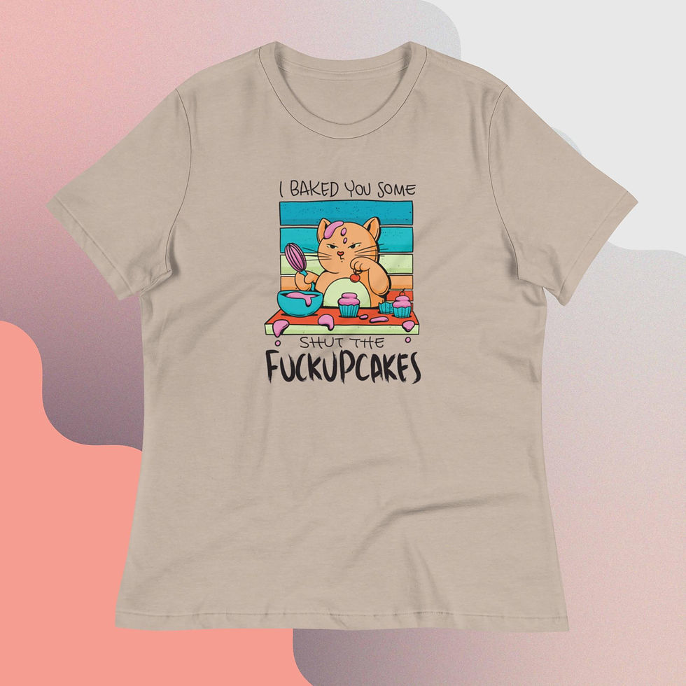 Thumbnail: Funny Cupcake Unicorn Quote Women's Relaxed T-Shirt