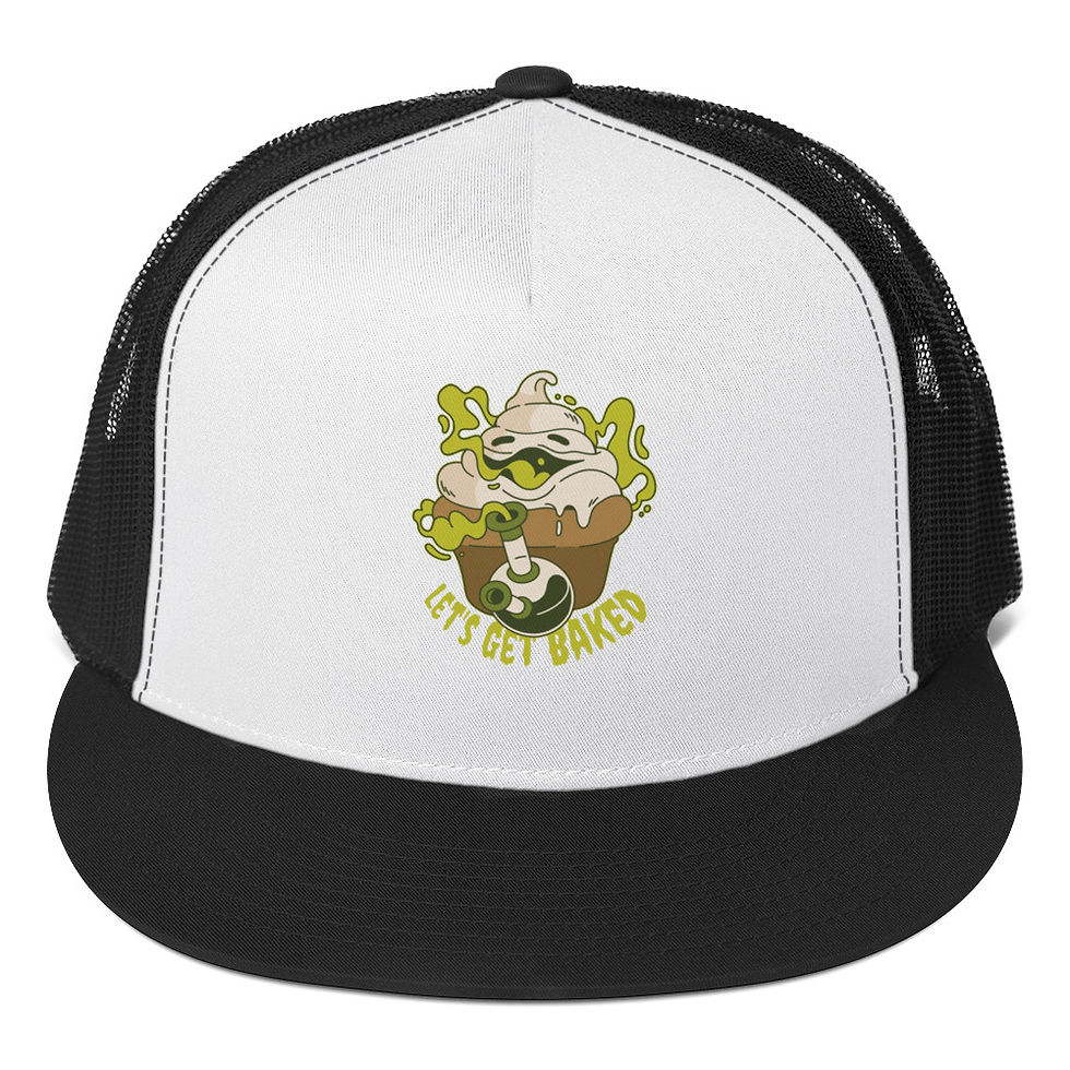 Thumbnail: Let's Get Baked Trucker Cap
