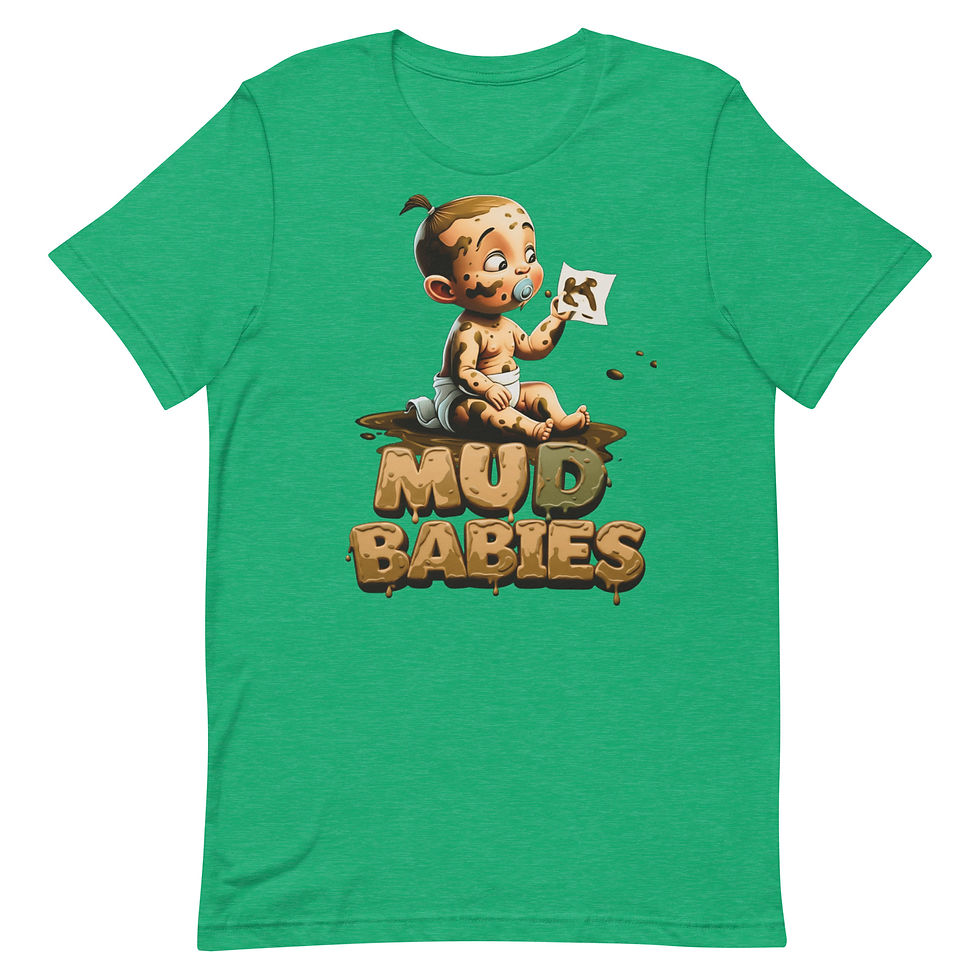 Thumbnail: Mud Babies Custom Print Unisex T-Shirt