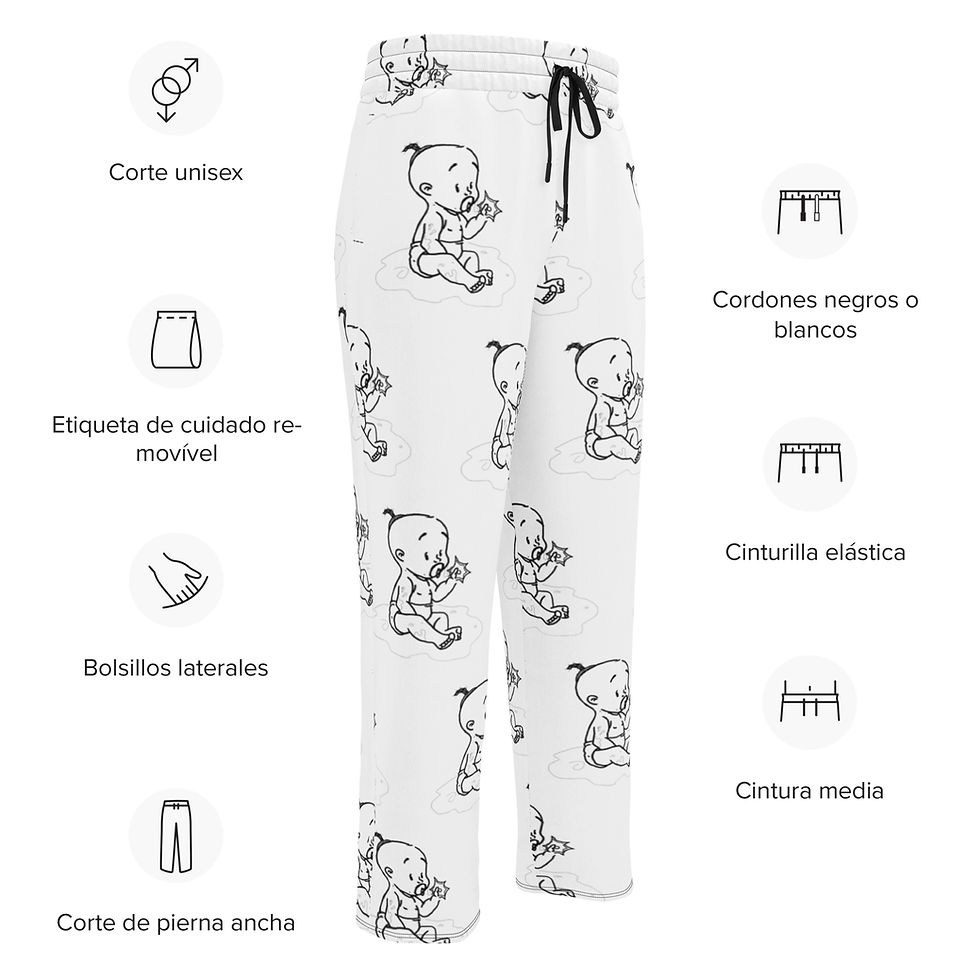 Thumbnail: Mud Babies Logo Wide-leg joggers