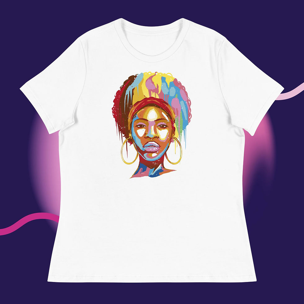 Thumbnail: African American Woman Women's Relaxed T-Shirt